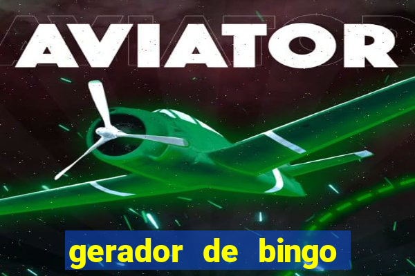 gerador de bingo de palavras